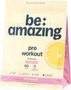 BREZPLAČNO Kofein Free Pre Workout Powder, Veganski dodatek z Ashwagandha & Adaptogeni za nočno vadbo, Sugar Free Drink Mix za moške in ženske, Gluten Free, Roza limonada, 30 Strežnice