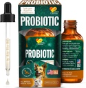 Canis&Cattus probiotiki za mačke – Tekoči mačji probiotiki z digestivnimi encimi za plin, napenjanje, drisko in vznemirjen želodec – Easy-Mix kapljice – 2 oz