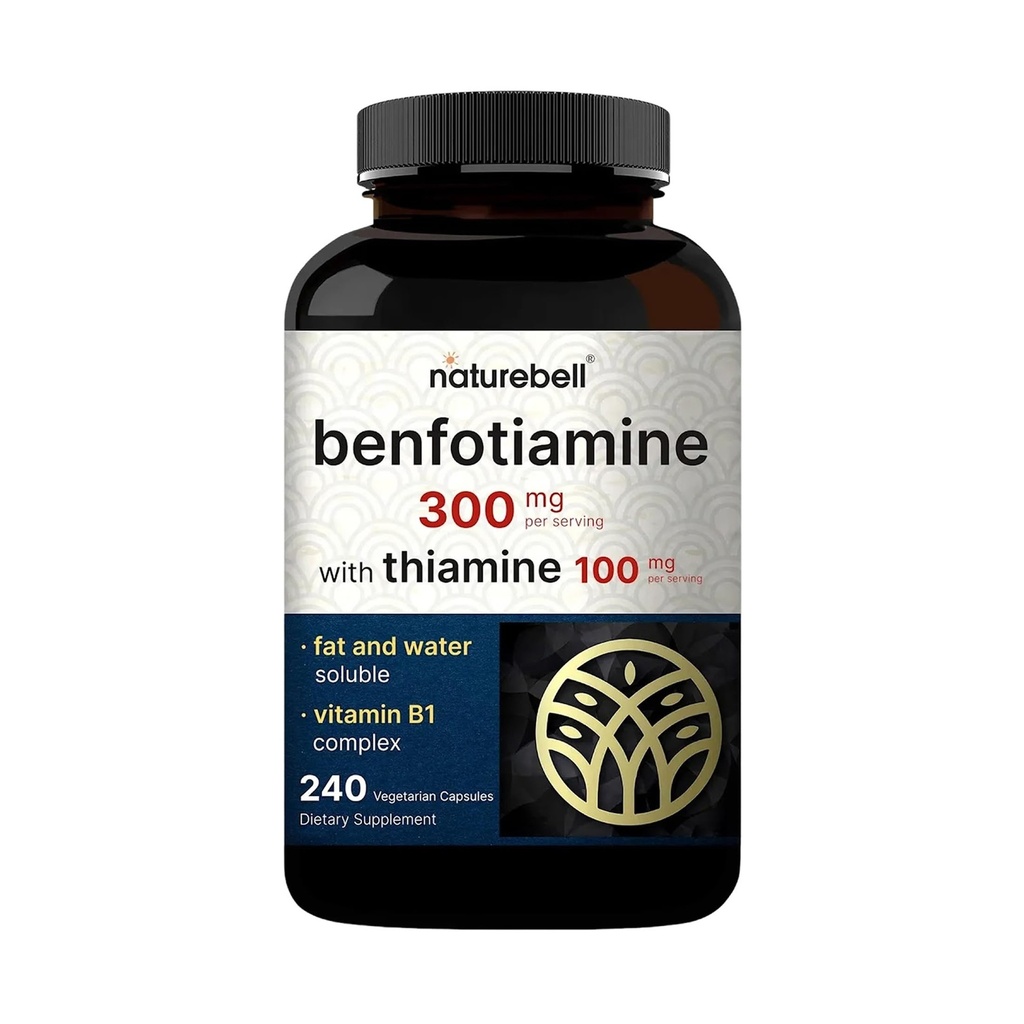 NatureBell Benfotiamin 300mg s tiaminom 100mg na postrežbo 