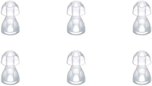 (6kos/lot)Nasveti za ušesno pomoč Silikonski ušesni čep Domes za BTE,ITE in žepni slušni pripomočki Zamenjave ušesnih Budov (majhni φ8mm)