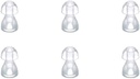 (6kos/lot)Nasveti za ušesno pomoč Silikonski ušesni čep Domes za BTE,ITE in žepni slušni pripomočki Zamenjave ušesnih Budov (majhni φ8mm)