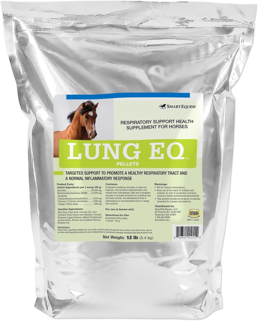 SmartEquine Lung EQ Pelleti za inovativno dihalno podporo 