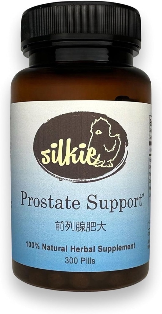 Silkie Herbs Podpora prostate - Urin Relief, Bladder Control, zmanjšanje pogosto uriniranje, 300 Število