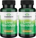 Swansonova jetra Glandular 500 miligramov 60 kapsul (2 pakiranji)