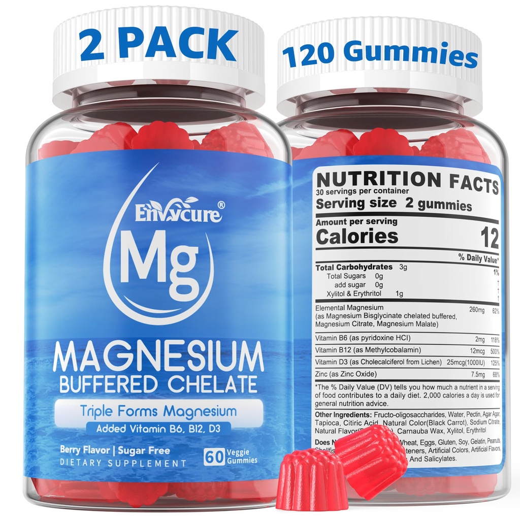 Magnezij Gumies - Trojni magnezijev kompleks, Magnezij Glicinat Gumies 