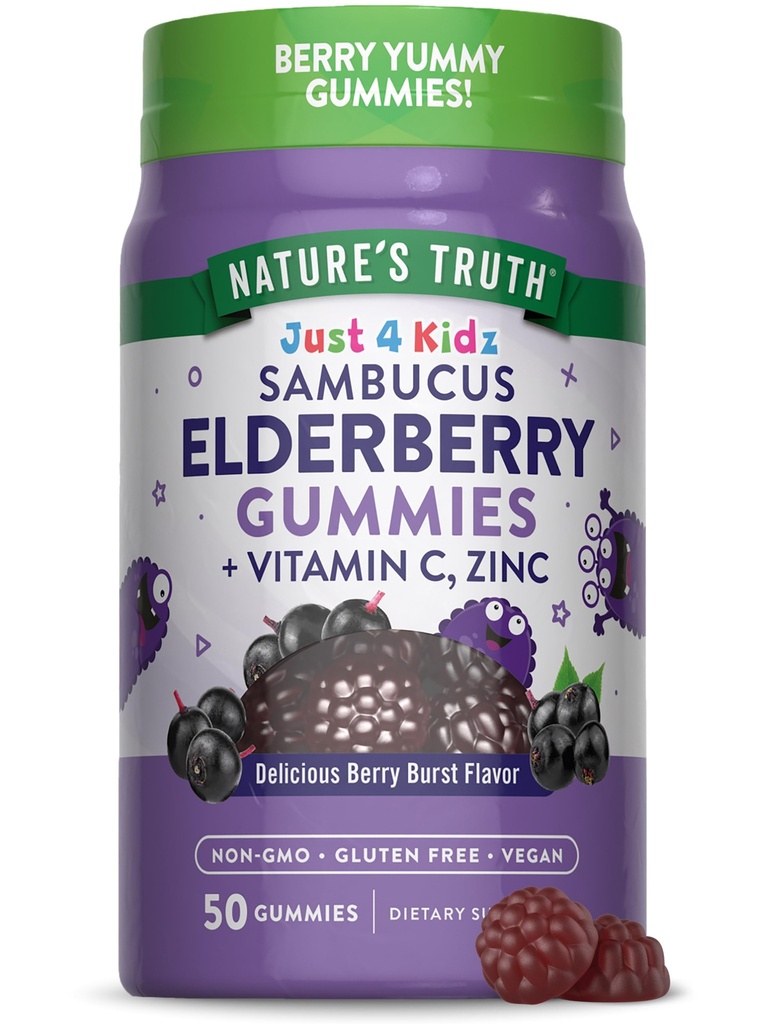 Narava je resnica Otroci Elderberry Gumies 