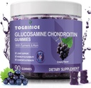 Glukozamin Chondroitin Gumies Sugar Free,Extra Jakost 1500mg Glukozamin z MSM & Kurkurja,Skupna podpora Gumies dopolnila za moške in ženske,za skupno prilagodljivost in zdravje kosti, 90 Count V01