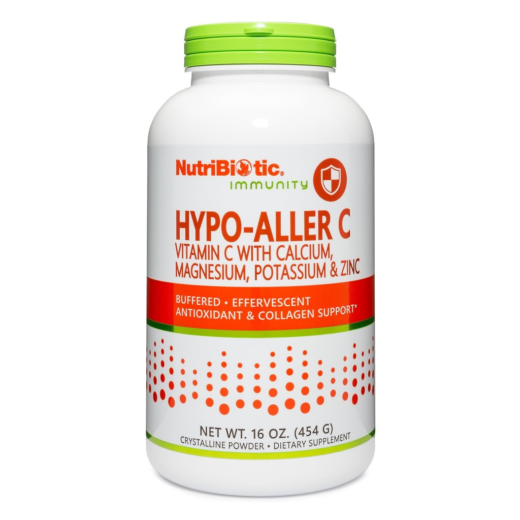 NutriBiotic - Hypo-Aller C Powder Vitamin C & Minerali, 16 Oz 