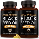 NOVO AGE črno olje softgel kapsule - Premium hladno predoblikovana Nigella Sativa Production Pure Black Cumin seme Oil - ne-GMO & vegetarian (120 Softgels)