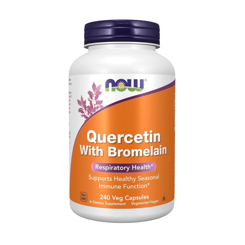 Zdaj prehranska dopolnila, Quercetin z bromelainom, uravnotežen imunski sistem *, 240 Veg kapsule