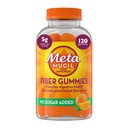 Metamucil Fiber Gumies za odrasle, brez sladkorja dodan pomarančni aromo, 5g Prebiotična rastlina temelji Fiber dodatek mešanica, 120 Število