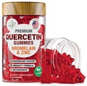 BioVit Quercetin Gumies 500MG - Aktiviran Quercetin za otroke in odrasle Imunski sistem & alergija - Žvečljiv z bromelainom, cinkom, vitaminom C, vitaminom D3 - Made in USA - 60 Vegan Gummy Bears