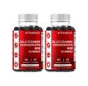 Vitamatski glukozamin Chondroitin Gumies z MSM & Vitamin E – Skupna podpora – 60 pektin-based Gumies na steklenico – Pakiranje 2 (skupaj 120 Število)