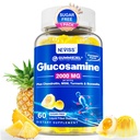 Glukozamin brez sladkorja Chondroitin MSM Gumies - Maksimalna moč Mobilnost dodatek za ženske in moške w/ glukozamin sulfat 2000mg, Boswellia, kurkumin in hialuronska kislina - Fleksibilnost Podpora - 60Cts