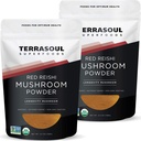 Terrasoul Superfoods Organic Reishi goba v prahu (4:1 ekstrakt), 11 Oz (2 paket) - Imunsko povečanje 