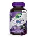 Naravne poti Sambucus Zero Sugar Immune Gumies, Dnevna podpora Imune Support*, Črni izvleček jagod, Vitamin C, Vitamin D3, Cink, Brez sladkorja, Sladkor brez alkohola, Rastlinska sladila, 70 Gumies