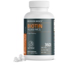 Bronson Biotin 10.000mcg, Podpira zdrave lase, kožo in nohte, Vegetarian, Non-GMO, 360 tablete
