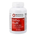 PROTOKOL ZA ŽIVLJENJSKO BILANCE Ortho Multi Softgels za moške - Multivitaminski za zdravje prostate - z žago Palmetto, Cink & CoQ10 - Moški Daily Multivitaminski - Iron Free - 90 Softgels
