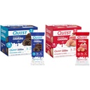 Quest Nutrition Zamrznjeni piškotki Twin Pack paket, čokoladna torta 1g sladkor 11g beljakovine 2g neto ogljikovi hidrati in jagodna torta 1g sladkor 10g beljakovine 2g neto ogljikovi hidrati, brez glutena, 16 Piškotki vsak