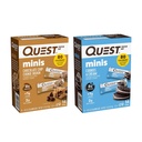 Quest Nutrition Mini Protein Bars Bundle, Chocolate Chip Cookie Dough in Piškotki & Krema, Visoke beljakovine, Nizki ogljikovi hidrati, Keto prijazno, 14 Štetje vsak