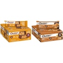 Quest Nutrition Crispy Chocolate Peanut Butter Protein Bar, 18g Beljakovine & Čokoladno Maslo , Visoke beljakovine, Nizki ogljikovi hidrati, Brez glutena, Keto prijazno, 12 Count