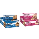 Quest Nutrition Oatmeal Chocolate Chip Protein Bar, Visoke beljakovine, Nizki ogljikovi hidrati, Gluten Prost in bela Čokolada Raspberry Protein Bars, Visoke beljakovine, Nizki ogljikovi hidrati, Gluten Prost
