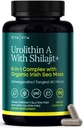 Urolithin-A Complex w Shilajit, Organic Sea Moss, Ashwagandha & Tongkat Ali, naravna energija, Libido, Hormonsko ravnovesje in Fokus za moške in ženske (Made v ZDA - 3. stranka Tested)