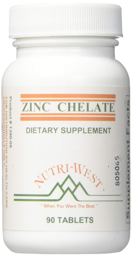 NutriWest, cinkov kelat 16 mg 90 tablet