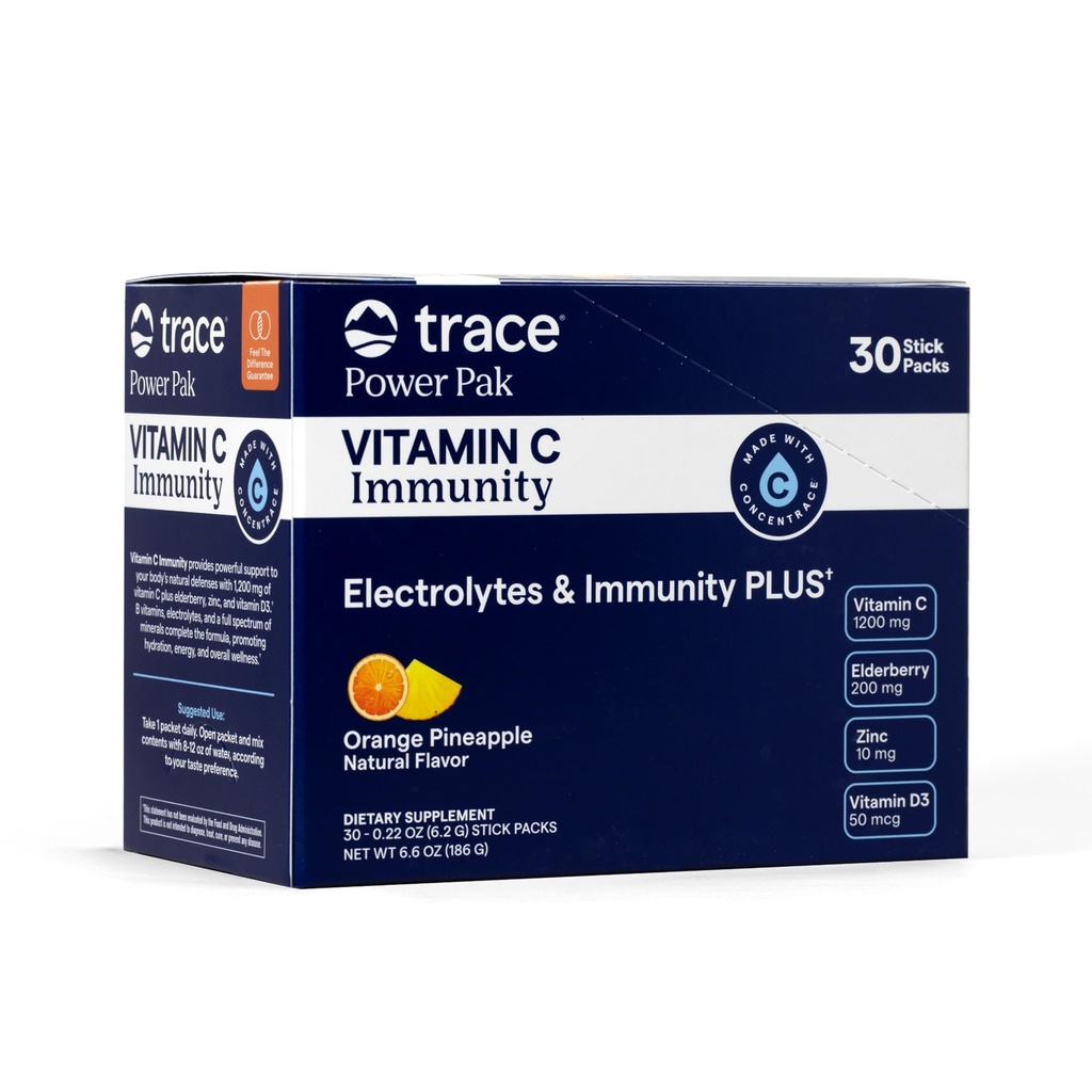 Trace Minerali Power Pak + Immuniteta Vitamin C v prahu- Orange Ananas 30 CT