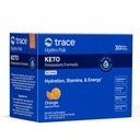 Trace Minerals Hydro Pak Keto - Electrolyte Replenishment Drink Mix – 1000 mg Kalij Plus 70 Podpira energijo, Stamina, & Hidracija – Orange Flavor – 30 Servings