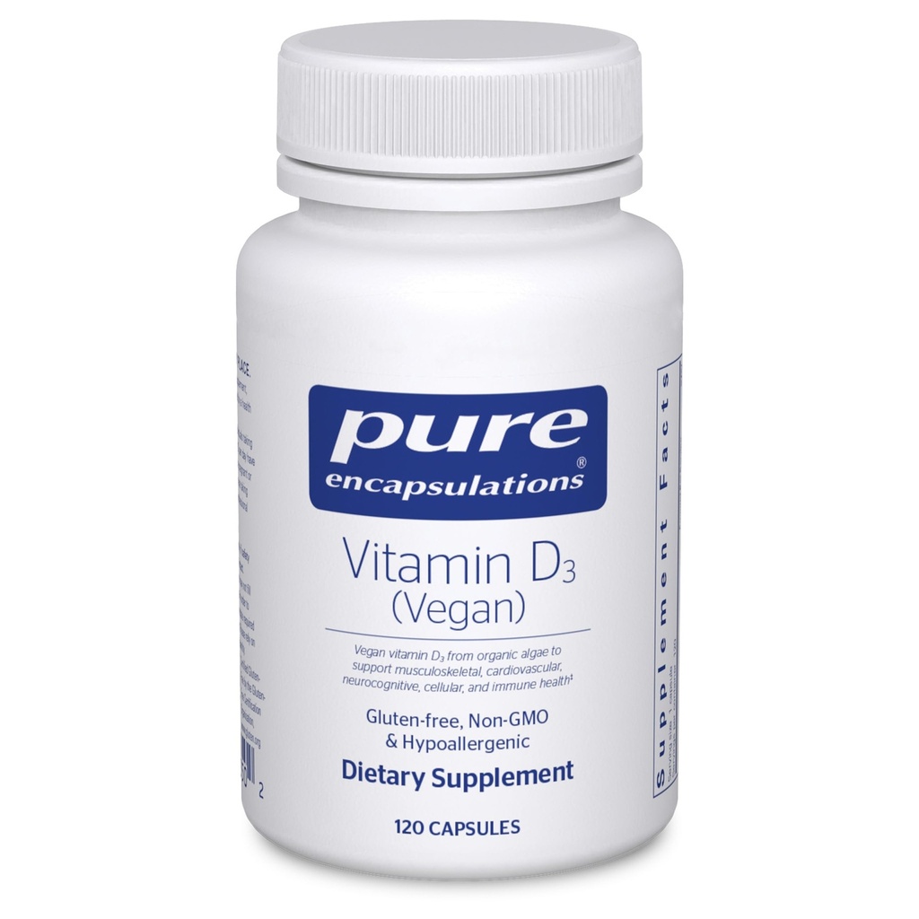 Čiste enkapsulacije Vitamin D3 Vegan 