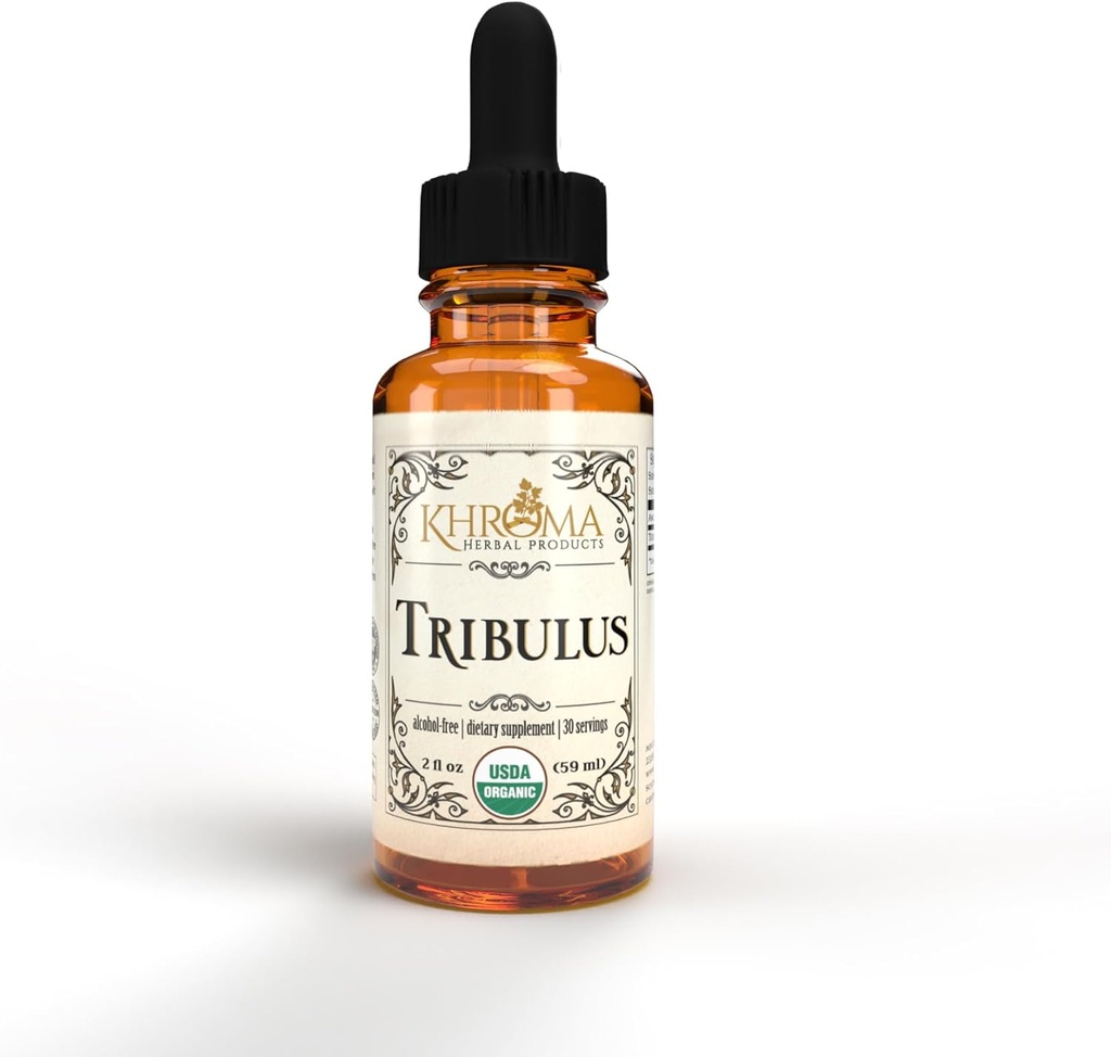 Kroma Zeliščni izdelki Organski Tribulus 30 Servings - 800 MG - Max Strength Liquid - Alkohol brez alkohola - 2 FL OZ