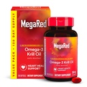 MegaRed - Omega-3 Kril Oil 350mg Softgels (130 Count in A Bottle), EPA & DHA Omega-3 Maščobne kisline brez ribjega pookusa za razliko od ribjega olja, vsebuje antioksidant astaksantin