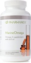 Pharmanex Marine Omega, Omega-3 Maščobne kisline & Krill Oil dodatek, 1200mg DHA & EPA na serviranje, 120 Softgels, Podpira srce, Možgani, Skupni, & Splošno zdravje