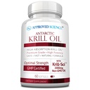 Odobreno znanstveno olje krila - 2000mg Antarktično olje krila, 650mcg Astaksantin - 260mg EPA, 160mg DHA - 60 Softgels - 1 mesec dobave