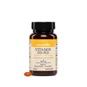 NatureWise Vegan Vitamin D3 + K2 z organskim kokosovim MCT oljem - Natural D3 5000IU + Natural K2 100mcg - Visoka absorpcija Podpora kostem - Soy & Gluten Free - ZDA Product - 30 Softgels[30-Day Supply]