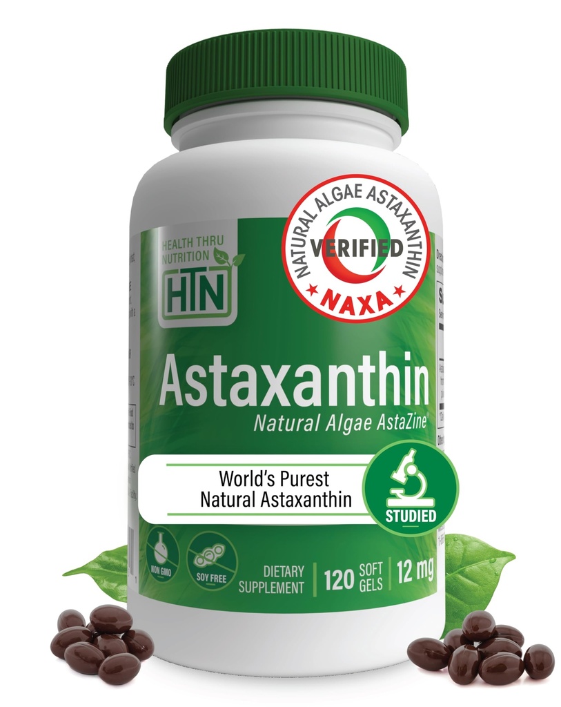 Zdravje Thru Nutrition Astaksantin Trojna moč 12mg dodatek 120 Softgels 