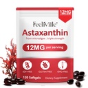 Astaksantin 12mg, 120 Softgels, 4 Mesec dobave 