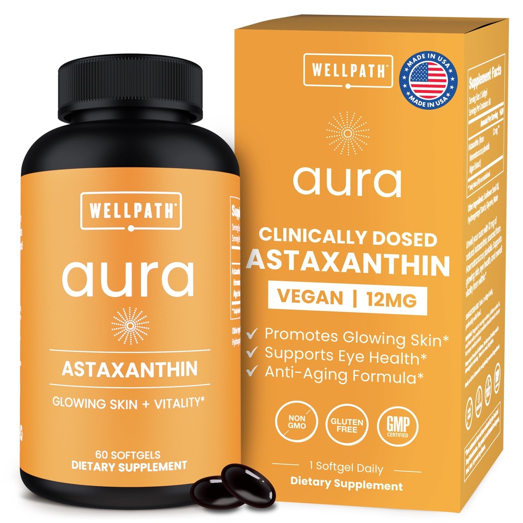 WellPath Astaksantin 12mg Softgets 