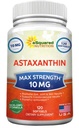 aSquared Nutrition Astaksantin Dodatek - Natural Astaksantin tablete iz Hematococcus Pluvialis Extract za čisto energijo - Max Jakost 10mg - 120 Softgels