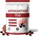 Astaksantin 12mg, 120 Softgels, naravni mikroalge vir, ne-GMO Gluten-free,4 Mesec dobave