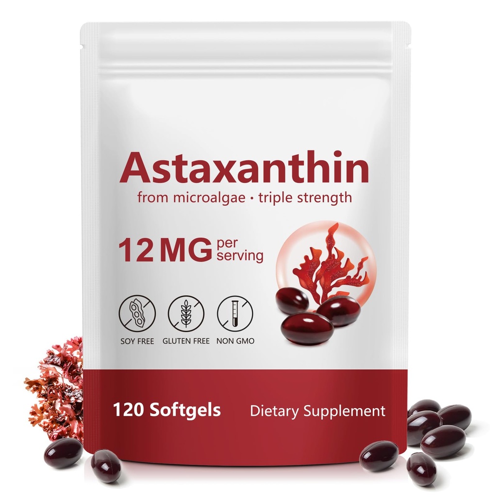 Astaksantin 12 mg Softgels, 120 Kapsule 