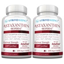 Odobreni Science® Astaksantin 12 mg - dodatno jakost Antioksidant - podpira srce, oči, kožo - 180 Veganskih kapsul - 6 mesecev