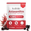 ABOUME Astaksantin dopolnila, Astaksantin 12mg, svež vir mikroalg, Podpira oči, Imunsko, zdravje kože, Notranja cirkulacija 
