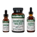 NutraMedix Energy Set - 3-Piece Kit vključuje ekstrakte Astragalus, Rhodiola, Ginseng & Schisandra, Burbur-Pinella Detox Kapsule in magnezijev malat za splošno dobro počutje