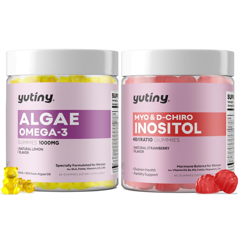 Myo-Inositol & D- Chiro Inositol Vegan Omega 3 Gumiji za ženske
