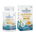 Nordic Naturals Ultimate Omega 2X Teen, Jagoda - 60 Mini Soft Gels - 1120 mg Total Omega-3s with EPA & DHA - Možgansko zdravje, Pozitivno razpoloženje, družbeni razvoj, učenje - Non-GMO - 30 Servings