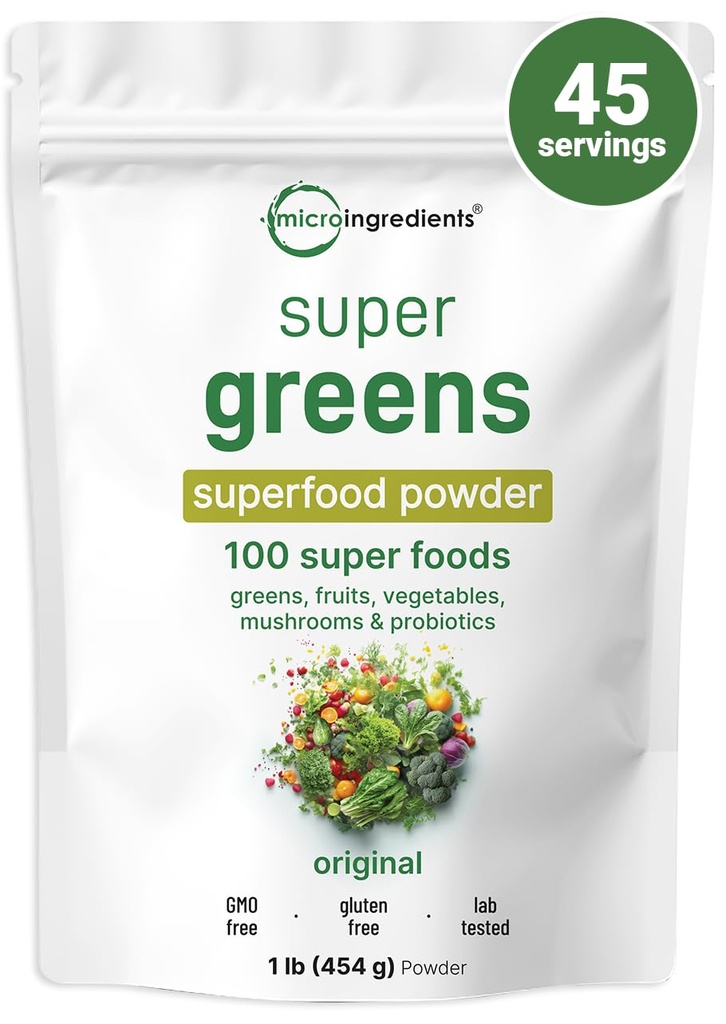 Mikro sestavine Super zeleni prašek, 1lb 