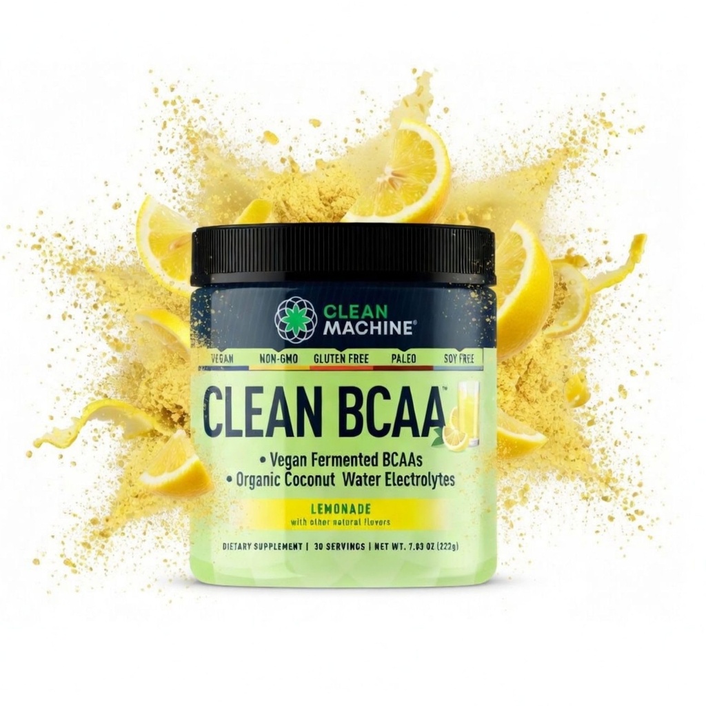 Čista BCAA - 2:1:1 Hrana Izvor BCAA Powder & Kokosova voda Elektroliti Recovery & Amino Energy Supplement - Nagrada Osvojitev Vegan Aminokisline dodatek - 30 Servis - Limonada