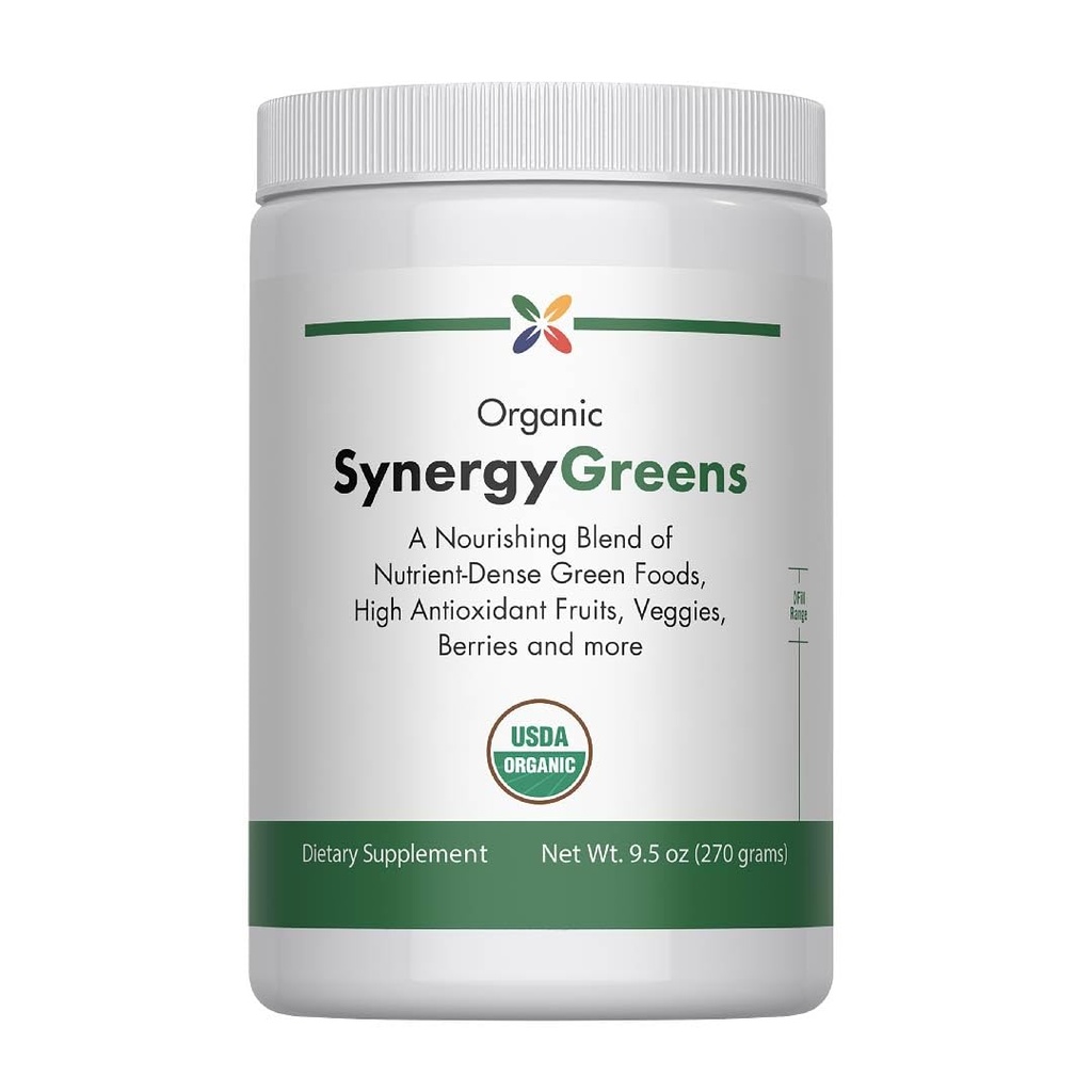 Prenehanje staranja zdaj - Organic Greens Powder Superfood dodatek Mešanica - 9.5oz - Seveda aromatiziran